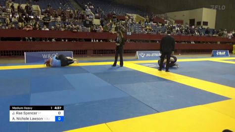Jessica Rae Spencer vs Amanda Nichole Lawson 2024 Pan IBJJF Jiu-Jitsu No-Gi Championship