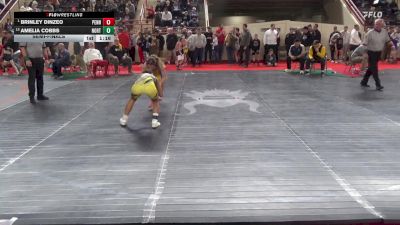 116_G lbs Semifinal - Brinley Dinzeo, Penn Trafford vs Amelia Cobbs, North Allegheny