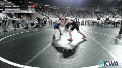 90 lbs Final - Holden L Yingst, Keystone Kids Wrestling Club vs Brendan Jackson, Bristow Elementary Wrestling Club