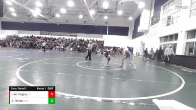 132 lbs Cons. Round 1 - Mason Bagley, Temescal Canyon vs Santos Reyes, Warren