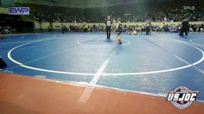 61 lbs Round Of 32 - Archer Hardison, Verdigris Youth Wrestling vs Newt Peck, Hinton Takedown Club