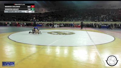 84 lbs Consi Of 8 #1 - Aceyn Marr, Newkirk vs Maddox Mejia, Prodigy Elite Wrestling