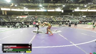 175 lbs Cons. Round 1 - Julian Weimann, Forest Grove vs Brody King, Rocky Mountain