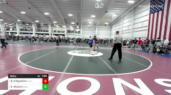 182 lbs Quarterfinal - Brandon D'Agostino, Central Catholic vs Kevin McGurn, Braintree