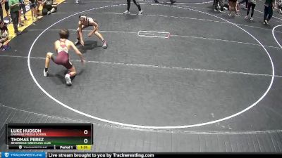 95 lbs Round 2 - Thomas Perez, Reverence Wrestling Club vs Luke Hudson, Oakridge Middle School