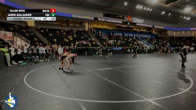 120 lbs Champ. Round 2 - Allen Woo, Lombard (Montini) vs Jaedn Gallagher, Linn-Mar