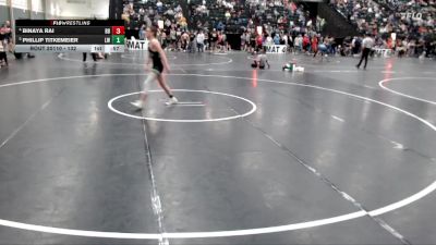 132 lbs Quarterfinal - Phillip Titkemeier, Loomis Wolves vs Binaya Rai, BV Bison