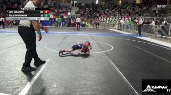 45 lbs Cons. Round 1 - Ellie Wuthnow, Abilene vs Lux Willhite, Bluestem