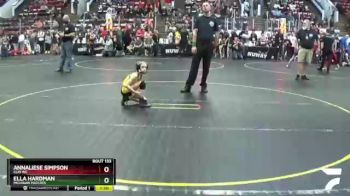 60 lbs Cons. Semi - Annaliese Simpson, Clio WC vs Ella Hardman, Michigan Matcats