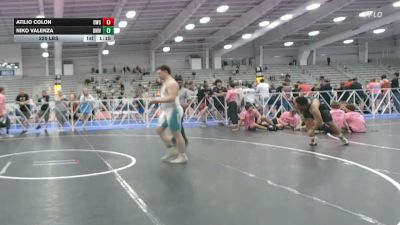 220 lbs Rr Rnd 3 - Atilio Colon, Doughboy Black - HSB vs Niko Valenza, University Hawks Wrestling Club - HSB