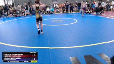 102 lbs Champ. Round 1 - Trevor Richardson, FordDynastyWrestlingClub vs Lincoln Bernard, Mat Rats Rebooted