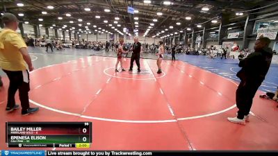 98 lbs Rd# 4- 1:30pm Friday - Bailey Miller, Maryland Gold vs Epenesa Elison, Cali Pink