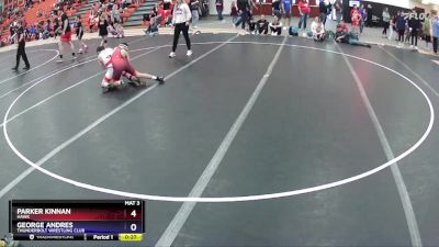 92 lbs Quarterfinal - George Andres, Thunderbolt Wrestling Club vs Parker Kinnan, Hawk