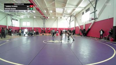 141 lbs Champ. Round 1 - Isreal Flores, San Joaquin Delta vs Steven Marin, Chabot College