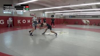 133 lbs Champ. Round 2 - Tyler Clarke, St. Ambrose University vs Logan Roberts, Millikin