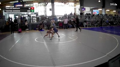 55 lbs 5th Place Match - Dallas Bartlett, 3F Wrestling vs Payton Johnson, Spring Klein Wrestling Club