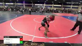 109 lbs Consi Of 32 #2 - Gracelyn Hanson, Team Montana vs Jazmin Briones, Tech-Fall