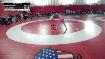 132 lbs Finals (2 Team) - Katie Davidson, Team Pink vs Maria Green, Team White
