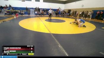 157 lbs Cons. Round 3 - Blake Berger, Deer Park vs Tyler Vandeventer, Mead