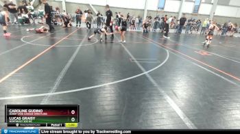 66-67 lbs Round 2 - Lucas Graisy, NorthEast 509 WC vs Caroline Gudino, Scrap Yard Garage Wrestling