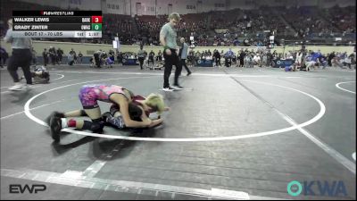 70 lbs Round Of 16 - Walker Lewis, Dark Cloud Wrestling Club vs Grady Zinter, Owasso Takedown Club