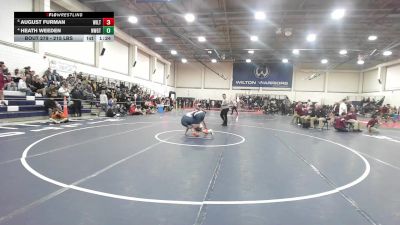 215 lbs Quarterfinal - August Furman, Wilton vs Heath Weeden, Newington