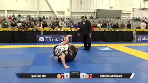 Kim Kristian Lipsanen vs Qiao Yang Han 2025 World IBJJF Jiu-Jitsu No-Gi Championship