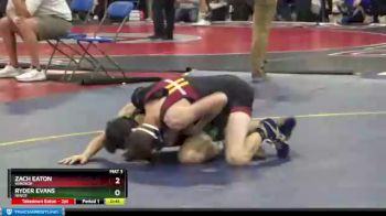 113 lbs Cons. Round 2 - Ryder Evans, Niwot vs Zach Eaton, Windsor