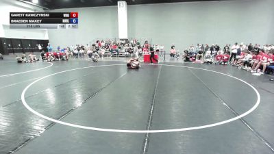215 lbs Garett Kawczynski, Wisconsin Red vs Braeden Maxey, Minnesota Blue