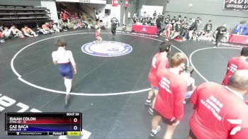 106 lbs Round 4 (16 Team) - Isaiah Colon, KTWA-GR vs Caz Baca, OCWA-GR