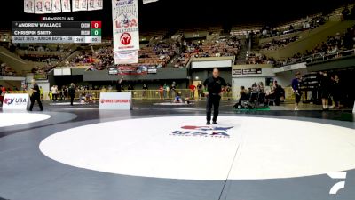 Junior Boys - 215 lbs Cons. Round 3 - Andrew Juarez-Endy vs Sonny Lopez, Will C Wood High School Wrestling