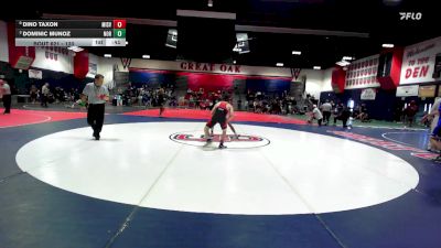 120 lbs Cons. Semi - Dominic Munoz, Northview vs Dino Taxon, Mission Viejo