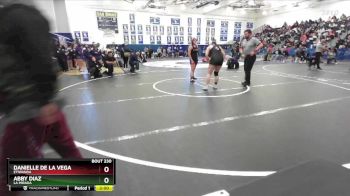 155 lbs Champ. Round 2 - Abby Diaz, La Mirada vs Danielle De La Vega, Etiwanda
