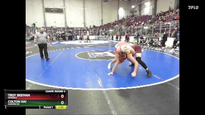 285 lbs Champ. Round 3 - Troy Beeman, Waverly vs Colton Hai, Auburn HS