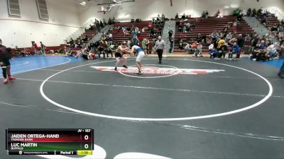 157 lbs Cons. Round 5 - Jaiden Ortega-Hand, Thunder Basin vs Luc Martin, Buffalo