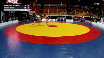 53kg Round 1 - Francesca Lo Greco, Brock WC vs Sierra Mullin, Saskatoon Wrestling Club