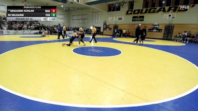 135 lbs Round Of 32 - Benjamin Kohler, Wasatch (UT) vs Rj Wilharm, Pitman