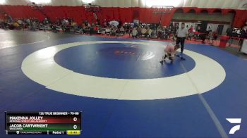 79-88 lbs Round 2 - Makenna Jolley, Kenosha Wrestling Academy vs Jacob Cartwright, Wisconsin