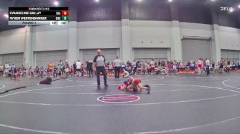 55 lbs Round 4 - Ryker Westenbarger, Blackman Wrestling Club vs Evangeline Ballay, Unaffiliated