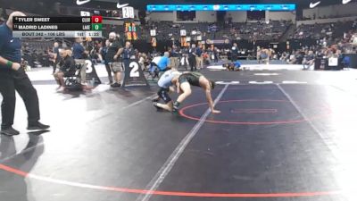 106 lbs Round Of 16 - Tyler Sweet, Clovis North (CS) vs Madrid Ladines, Lakeside (SS)
