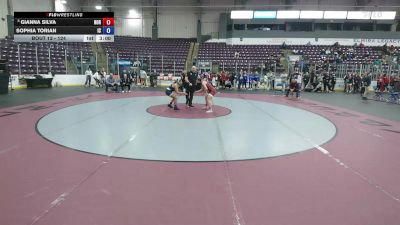 124 lbs Champ. Round 1 - Gianna Silva, Norwich vs Sophia Torian, Ithaca