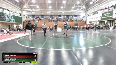 190 lbs Cons. Round 6 - Luka Bojicic, La Costa Canyon vs John Tigert, Brawley