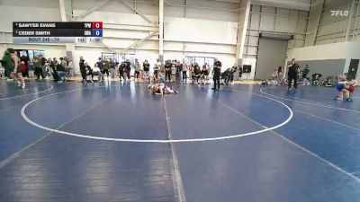 74 lbs 3rd Place Match - Ceder Smith, Sanderson Wrestling Academy vs Sawyer Evans, Team Prestige Wrestling