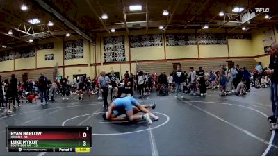 160 lbs Round 4 (10 Team) - Ryan Barlow, Kraken vs LUKE MYKUT, South Side WC