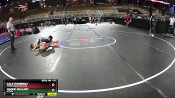 97 lbs Cons. Semi - Cale Wimberly, Canes Wrestling Club vs Nadiir Shalaby, Attack