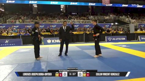 Lorenzo Joseph Doria-Snyder vs Collin Vincent Gonzalez 2026 Pan Kids Jiu-Jitsu IBJJF Championship