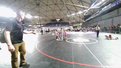 48-50 lbs 3rd Place Match - Sawyer Parker, Moses Lake Wrestling Club vs Blaise Gustafson, NWWC