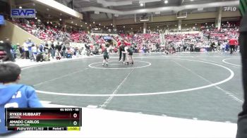 58 lbs Champ. Round 2 - Amado Carlos, Iron Grapplers vs Ryker Hubbart, Augusta