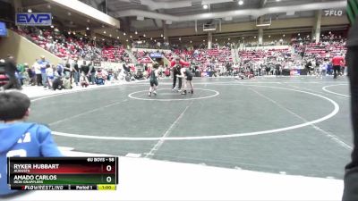 58 lbs Champ. Round 2 - Amado Carlos, Iron Grapplers vs Ryker Hubbart, Augusta