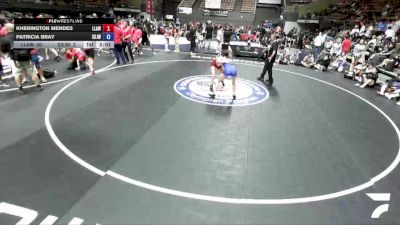 125 lbs Kherington Mendes, LAWA - Los Angles Wrestling Association vs Patricia Bray, SJWA - San Joaquin Wrestling Association